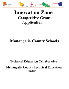Innovation Zone  Competitive Grant Application