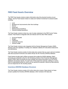 FMS Fixed Assets Overview