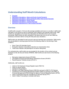 Understanding Staff Month Calculations