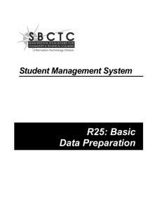R25: Basic Data Preparation Student Management System