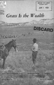 Grass Is the Wealth RD DIS JUN 1