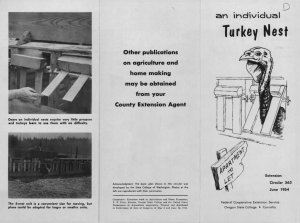 Turkey Nest D an  individual Other publications