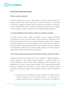 How Early Warning Works