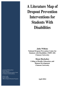 A Literature Map of Dropout Prevention Interventions for