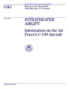 GAO INTRATHEATER AIRLIFT Information on the Air