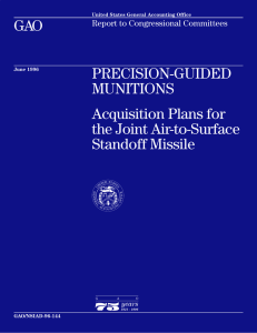 GAO PRECISION-GUIDED MUNITIONS Acquisition Plans for