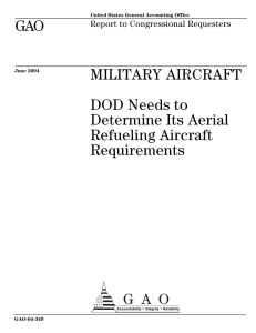 GAO MILITARY AIRCRAFT DOD Needs to Determine Its Aerial