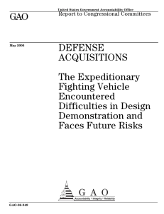 GAO DEFENSE ACQUISITIONS The Expeditionary