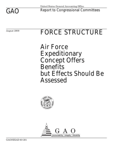 GAO FORCE STRUCTURE Air Force Expeditionary