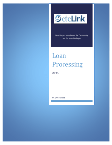 Loan Processing 2016 Loan Processing