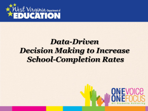 Data-Driven Decision Making to Increase School-Completion Rates