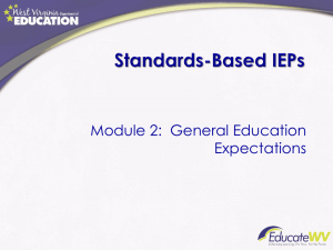 Module 2:  General Education Expectations