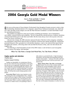 E 2006 Georgia Gold Medal Winners
