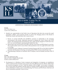 KS I L 2012-13 KSIL Update No. 01 August 31, 2012