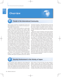 Overview 1 Trends in the International Community