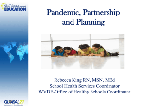 Pandemic, Partnership and Planning