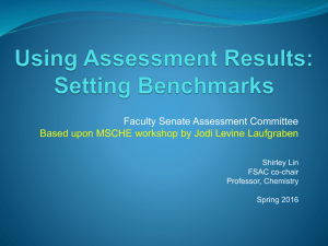 Faculty Senate Assessment Committee Shirley Lin FSAC co-chair