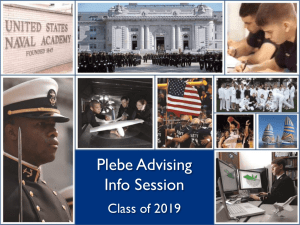 Plebe Advising Info Session Class of 2019