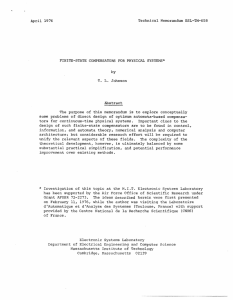 April  1976 Technical Memorandum ESL-TM-658 by