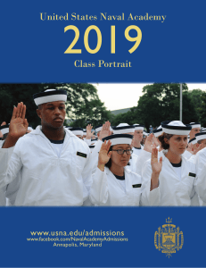 2019 United States Naval Academy Class Portrait www.usna.edu/admissions