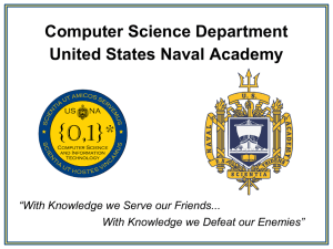 Computer Science Department United States Naval Academy