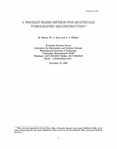 A  WAVELET-BASED  METHOD  FOR  MULTISCALE *