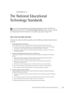 The National Educational Technology Standards B