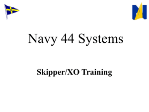 Navy 44 Systems Skipper/XO Training