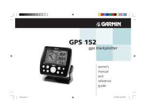 GPS 152 gps trackplotter owner’s manual