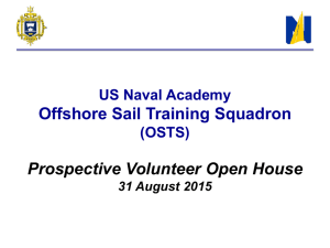 Offshore Sail Training Squadron Prospective Volunteer Open House US Naval Academy (OSTS)