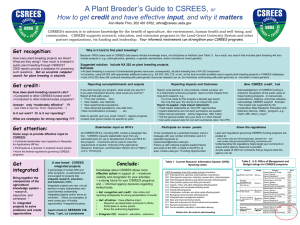 A Plant Breeder’s Guide to CSREES, credit or Get recognition: