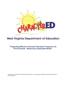 “Integrating Effective Character Education Programs into
