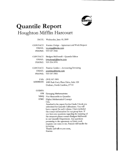 Quantile Report Houghton Mffhn Harcourt -