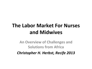 The Labor Market For Nurses  and Midwives  An Overview of Challenges and  Solutions from Africa 