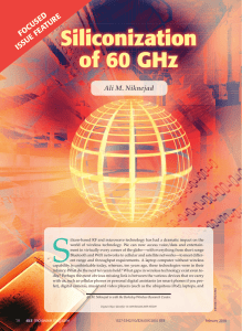 S Siliconization of 60 GHz D