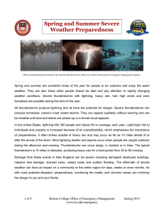 Spring and Summer Severe Weather Preparedness