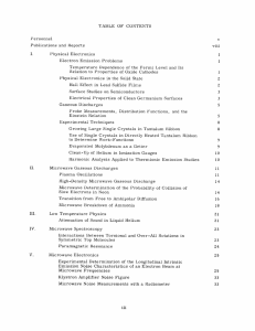 TABLE  OF  CONTENTS Publications  and  Reports viii
