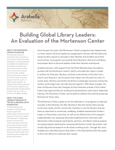 Building Global Library Leaders: An Evaluation of the Mortenson Center