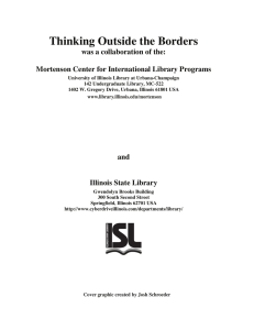 Thinking Outside the Borders was a collaboration of the: