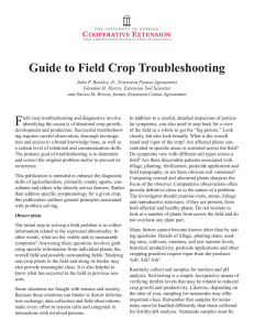 Guide to Field Crop Troubleshooting