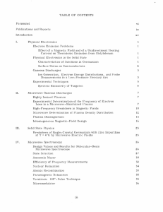 TABLE  OF  CONTENTS Personnel vi Publications  and  Reports