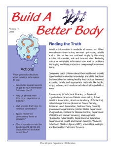 Build A Better Body Finding the Truth