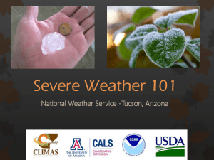 Severe Weather 101 National Weather Service -Tucson, Arizona