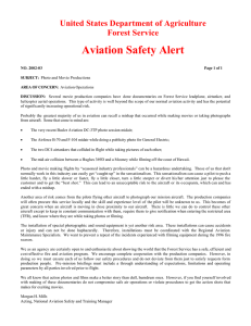 Aviation Safety Alert  United States Department of Agriculture Forest Service