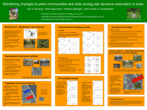 Monitoring changes to plant communities and soils during oak savanna... Lars A. Brudvig , Heidi Asbjornsen , Anthony Beringer