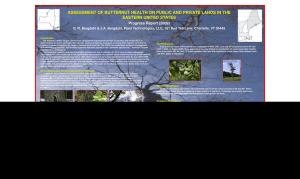 ASSESSMENT OF BUTTERNUT HEALTH ON PUBLIC AND PRIVATE LANDS IN...