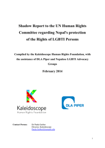 Shadow Report to the UN Human Rights Committee regarding Nepal's protection