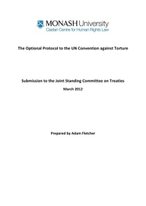 The Optional Protocol to the UN Convention against Torture