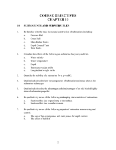 COURSE OBJECTIVES CHAPTER 10 10 SUBMARINES AND SUBMERSIBLES
