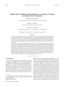 Madden–Julian Oscillation (MJO) Modulation of Atmospheric Circulation and Chilean Winter Precipitation